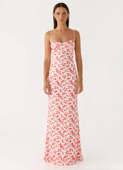 Vamonos Maxi Dress - Porcelain Rose