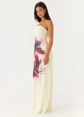 Lariettea Strapless Maxi Dress - Velvet Bloom