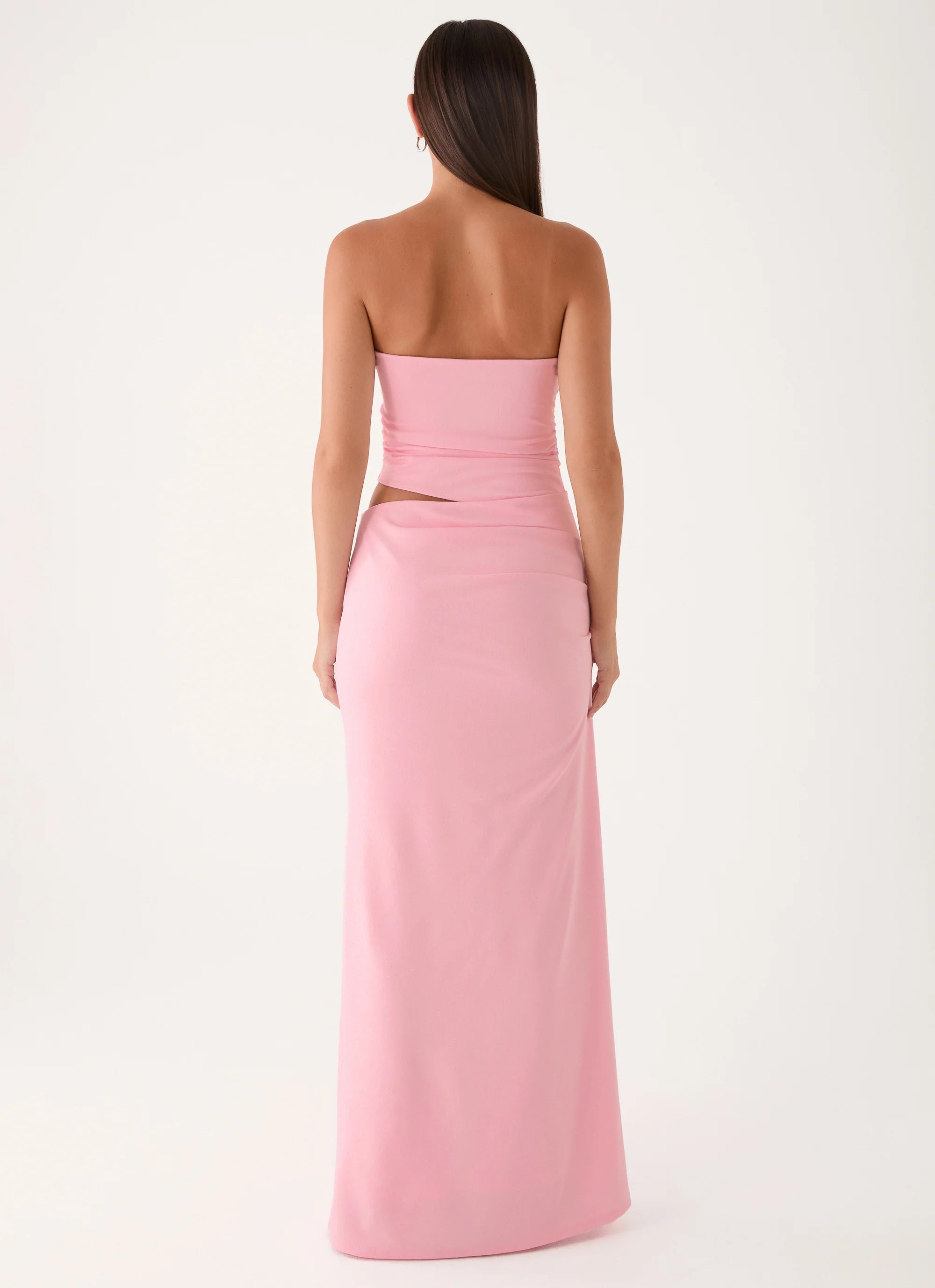 Carella Strapless Maxi Dress - Pink